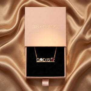 GOD IS LOVE NECKLACE by TABITHA BROWN GOLD