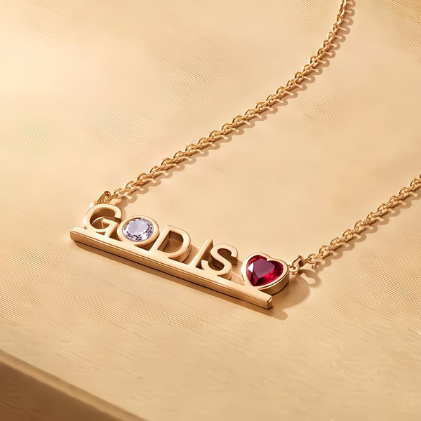 GOD IS LOVE NECKLACE by TABITHA BROWN GOLD