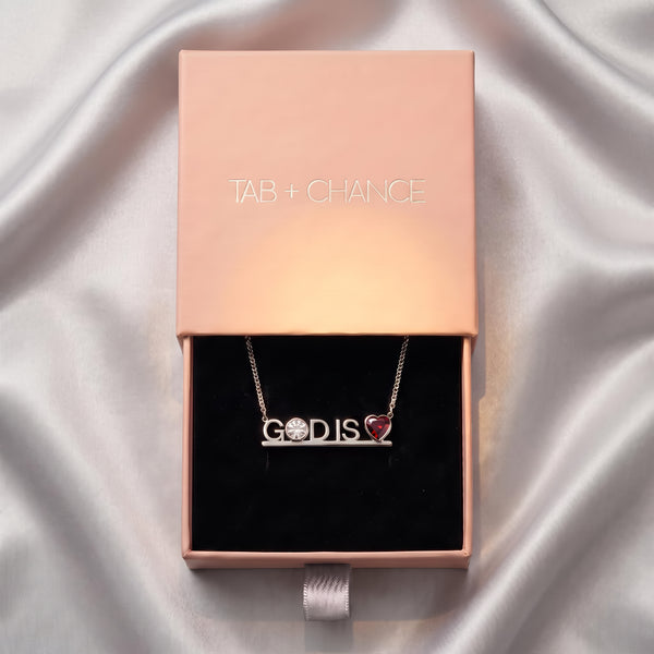 GOD IS LOVE NECKLACE by TABITHA BROWN PLATINUM