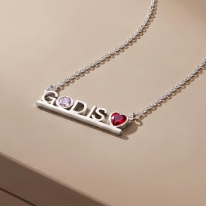 GOD IS LOVE NECKLACE by TABITHA BROWN PLATINUM